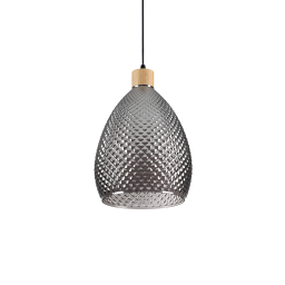 238746 Lampa wisząca bergen-1 sp1 smoky grey Ideal Lux - Mega RABATY w koszyku %