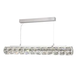 5861CC Remy LED Bar Lampa wisząca - Chrome & Clear kryształ Trim Searchlight