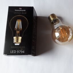 9794 ŻARÓWKA DEKORACYJNA KULKA E27 VINTAGE LED BULB--rabaty 15% w koszyku