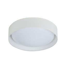 9371-37WH Gianna LED Flush Lampa sufitowa - Acrylic, & Fabric Shade Searchlight