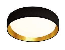 9371-37BGO Gianna LED Flush -czarny/złoty Shade & Acrylic Diffuser Searchlight