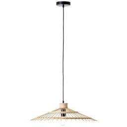 99248/76 Pirae lampa wisząca 1-płomień czarny / naturalny