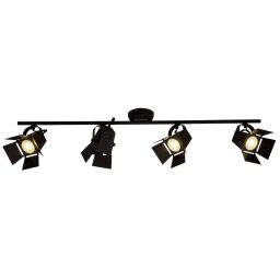 G08931/76 LAMPA SUFITOWA MOVIE LED 4 czarny 