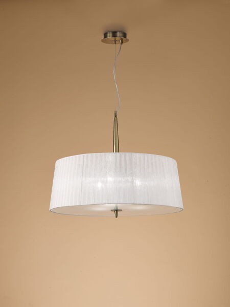 4739 Lampa wisząca MANTRA LOEWE ANTIQUE BRASS 4739 Mantra - Mega RABATY w koszyku %