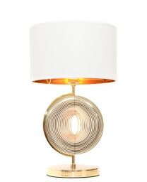 LDT 5532 (WT+GD) GLAMOUR LAMPA NOCNA BIAŁO-ZŁOTA MONTERONI od ręki