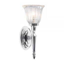 BATH-DRYDEN1-PC Lampa ścienna Dryden 1 Light – polerowany chrom Elstead - Mega RABATY w koszyku %