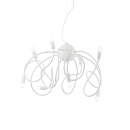 141893 Lampa wisząca multiflex sp8 white Ideal Lux - Mega RABATY w koszyku %