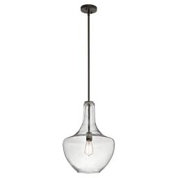 KL-EVERLY-P-M-OZ Zawieszka Everly 1 Light Medium – Olde Bronze Elstead - Mega RABATY w koszyku %