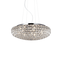 087979 Lampa wisząca king sp7 chrome Ideal Lux - Mega RABATY w koszyku %