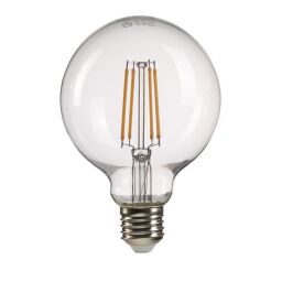 LP-LED8W-E27-GLC Lampa Litec Clear Globe E27 Elstead - Mega RABATY w koszyku %