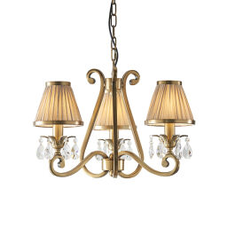 63520 Oksana antique brass 3lt lampa wisząca Interiors1900 - rabaty 25% w koszyku