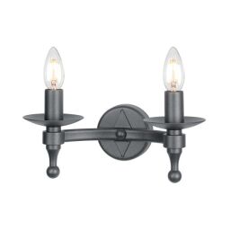 WR2-GRAPHITE Lampa ścienna Warwick 2 Light Elstead - Mega RABATY w koszyku %