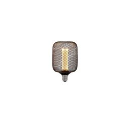 16002BK Wire Mesh Effect Drum Lamp - czarny Metal E27 Searchlight