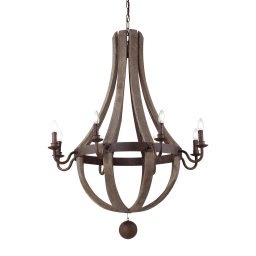 129709 Lampa wisząca millennium sp8 wood Ideal Lux - Mega RABATY w koszyku %