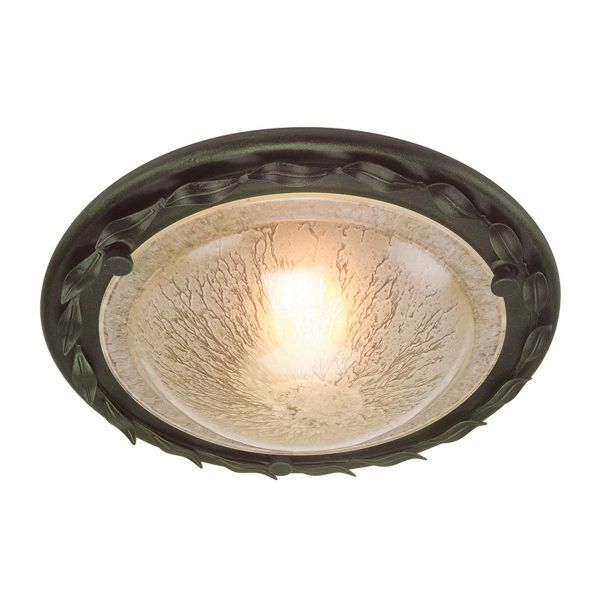 OV-F-BLK-GOLD Olivia 1 Light Flush – Czarny/Złoty Elstead - Mega RABATY w koszyku %