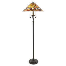 63946 Tiffany Bernwood 2lt lampa stojąca Interiors1900 - rabaty 25% w koszyku