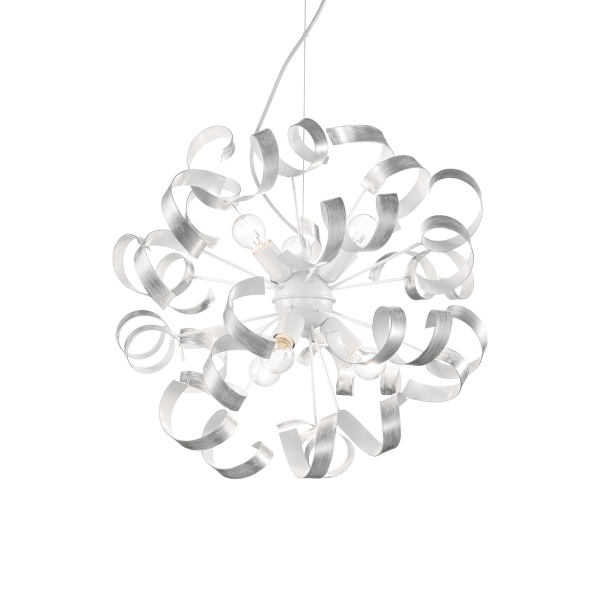 101613 Lampa wisząca vortex sp6 silver Ideal Lux - Mega RABATY w koszyku %