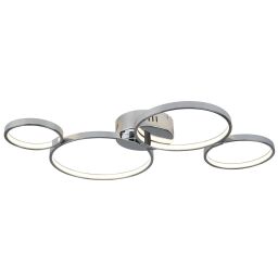 2004-4CC Solexa 4Lt LED Ring Flush Lampa sufitowa - Chrome Searchlight