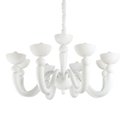 094007 Lampa wisząca bon bon sp8 white Ideal Lux - Mega RABATY w koszyku %