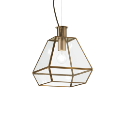 152776 Lampa wisząca orangerie sp1 small antique brass Ideal Lux - Mega RABATY w koszyku %