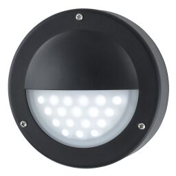8744BK Bangor LED zewnętrzny Flush - czarny & Polycarbonate, IP44 Searchlight