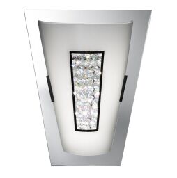 3773-IP Portland LED łazienkowy Kinkiet - Chrome, szkło & Ice, IP44 Searchlight