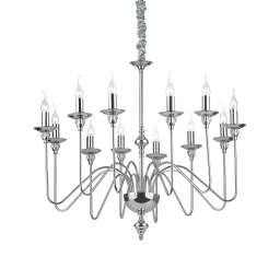 073132 Lampa wisząca artu' sp12 nickel Ideal Lux - Mega RABATY w koszyku %