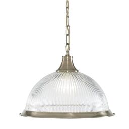 9369 American Diner Lampa wisząca - antyczny mosiądz & szkło Searchlight