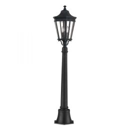 FE-COTSLN4-M-BK Słupek Cotswold Lane 2 Light Medium Pillar – Czarny Elstead - Mega RABATY w koszyku %