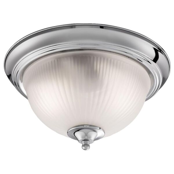 4042 American Diner 2Lt Ceiling Flush - Chrome & szkło IP44 Searchlight