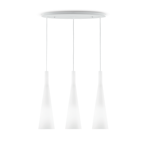 030326 Lampa wisząca milk sp3 white Ideal Lux - Mega RABATY w koszyku %