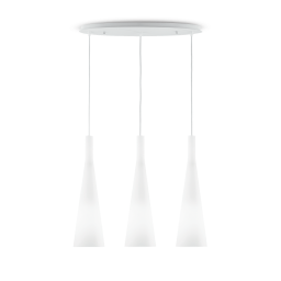 030326 Lampa wisząca milk sp3 white Ideal Lux - Mega RABATY w koszyku %