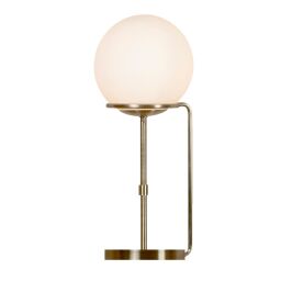 EU8092AB Sphere Lampa stołowa - antyczny mosiądz with szkło opal Shade Searchlight