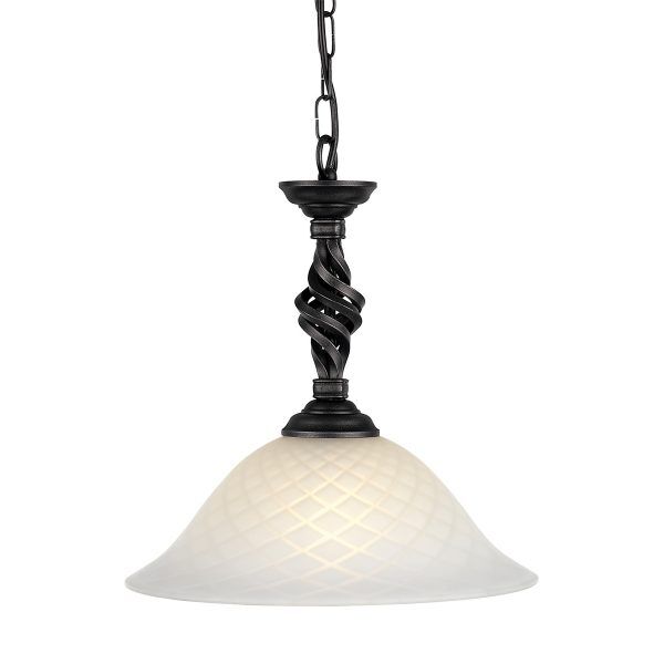 PB-P-BLACK Lampa wisząca Pembroke 1 – czarna Elstead - Mega RABATY w koszyku %