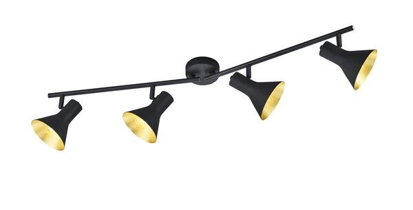 R80164002 LAMPA SUFITOWA NINA ZŁOTY/CZARNY - Mega RABATY W KOSZYKU %