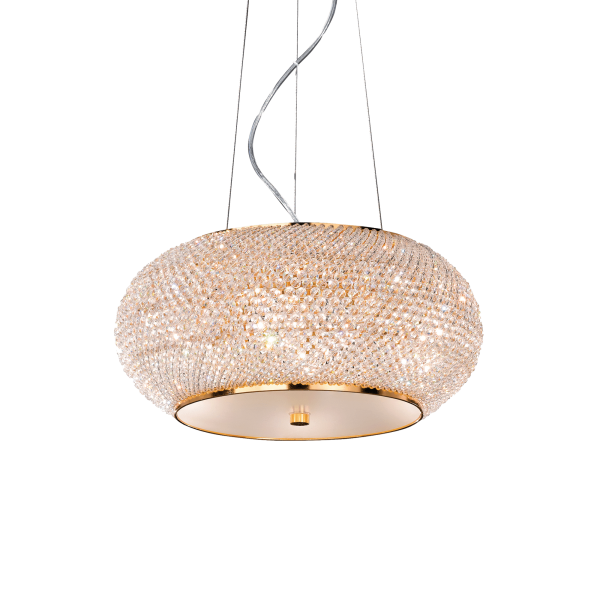 082172 Lampa wisząca pasha' sp6 gold Ideal Lux - Mega RABATY w koszyku %