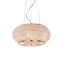 082172 Lampa wisząca pasha' sp6 gold Ideal Lux - Mega RABATY w koszyku %