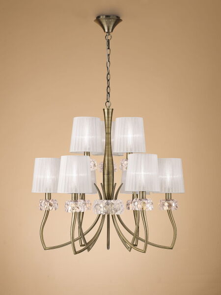 4730 Lampa wisząca MANTRA LOEWE ANTIQUE BRASS 4730 Mantra - Mega RABATY w koszyku %