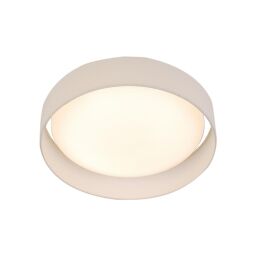 9371-50WH Gianna LED Flush Lampa sufitowa - Acrylic, & Fabric Shade Searchlight