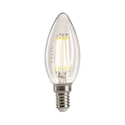 LP-LED4W-E14-C3C Lampa Litec Candle Style Clear E14 Elstead - Mega RABATY w koszyku %
