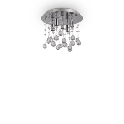 094649 Plafon moonlight pl5 chrome Ideal Lux - Mega RABATY w koszyku %