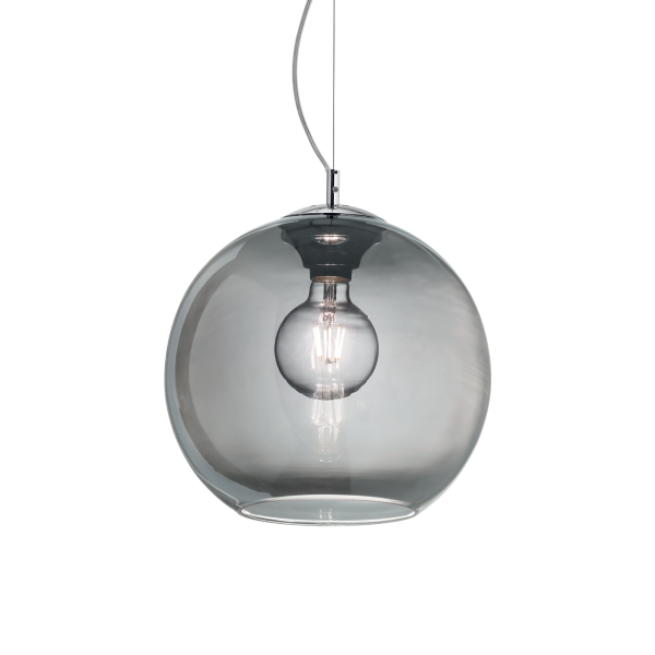 094229 Lampa wisząca nemo sp1 d40 smoky grey Ideal Lux - Mega RABATY w koszyku %