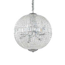 116235 Lampa wisząca luxor sp12 chrome Ideal Lux - Mega RABATY w koszyku %