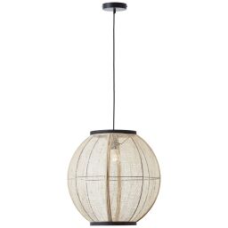 99484/76 Tanah Lampa wisząca 47cm czarny/naturalna Brilliant