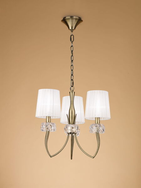 4733 Lampa wisząca MANTRA LOEWE ANTIQUE BRASS 4733 Mantra - Mega RABATY w koszyku %