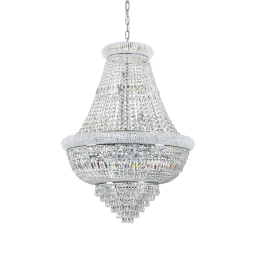 243597 Lampa wisząca dubai sp24 chrome Ideal Lux - Mega RABATY w koszyku %