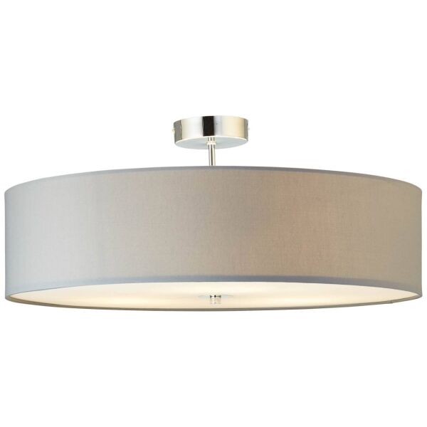 93522/22 Lampa sufitowa Andria 60 cm chrom / jasnoszary