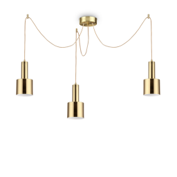 231600 Lampa wisząca holly sp3 satin brass Ideal Lux - Mega RABATY w koszyku %