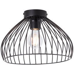 99604/06 Lampa sufitowa czarna 28cm czarny mat Brilliant