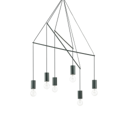 158815 Lampa wisząca pop sp6 black Ideal Lux - Mega RABATY w koszyku %